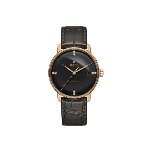 RADO Crystal Sparkle Collection Автоматический Механический Часы Мужские Циферблат 37,7 мм Черный