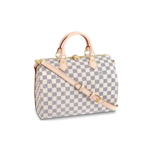 LOUIS VUITTON Speedy Холст Pillow Bag Сумка 30 Женская Белая