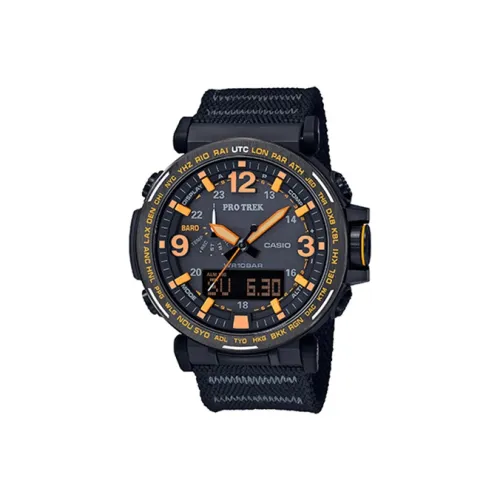 CASIO PRO TREK Collection PRG Коллекция Кварцевый механизм Ткань Ремешок Часы Мужские Черный Циферблат PRG 600YB 1PR
