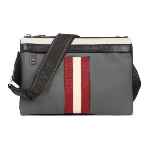 BALLY Кожа Курьерская Сумка Сумка через плечо Сумка для ноутбука Мужская Черная Серая Зеленая