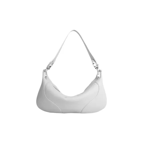 By Far Кожа Сумка на плечо Сумка-пельмень Сумка через плечо Сумка Women's White