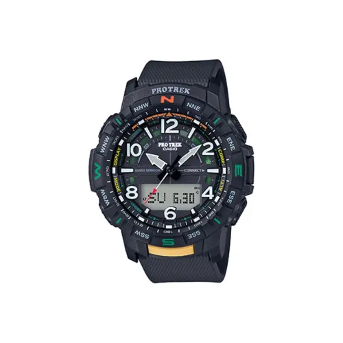 CASIO PRO TREK Collection PRT Коллекция Кварцевый механизм Часы Мужские Черный циферблат PRT B50 1PR