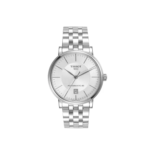 TISSOT Автоматический Механический Механизм Мужские Часы Carson Elite Series 40 мм Серебряные