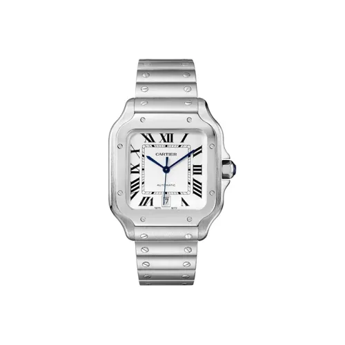 CARTIER Механический механизм Мужской SANTOS DE Часы 39,8 мм Белый