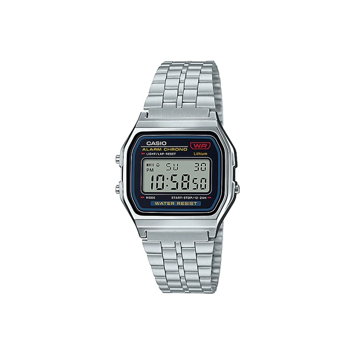 CASIO Винтажная модель кварцевый механизм нержавеющая сталь шнуровка