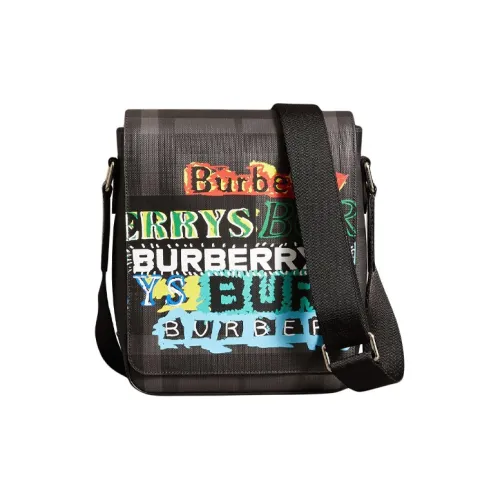 Burberry Сумка через плечо из коровьей кожи мужская угольно-серый цвет