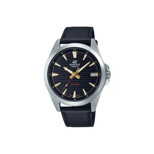 CASIO Кварцевый механизм Мужские часы EDIFICE 49,5мм*43,9мм*10,8мм Черные