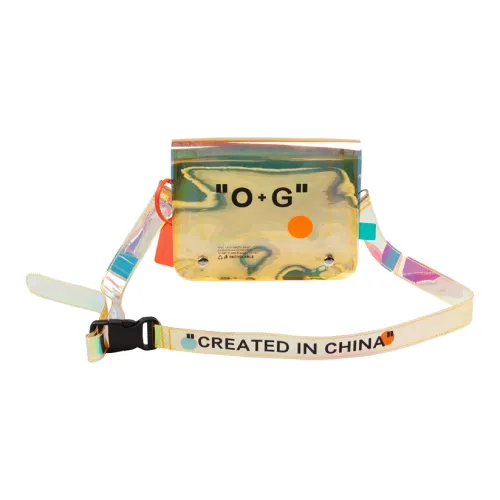 GAONCREW OXY Коллаборация PVC Сумка через плечо Стандартная Унисекс Желтый Ослепительный цвет