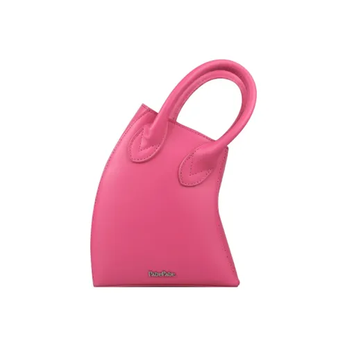 PabePabe Коровья кожа TWISTED Обхват талии Сумка Crooked Сумка Сумка Женская Розовый Черный