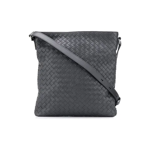 Bottega Veneta Сумка через плечо из коровьей кожи Мужская Темно-коричневая
