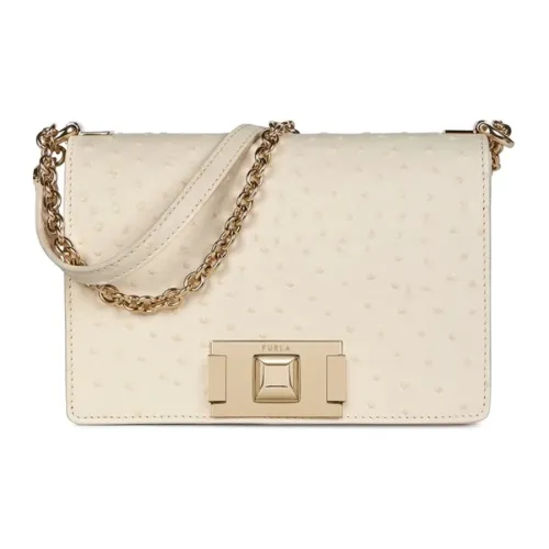 Furla Mimi Collection Lambskin Сумка через плечо Мини Женская Ecru