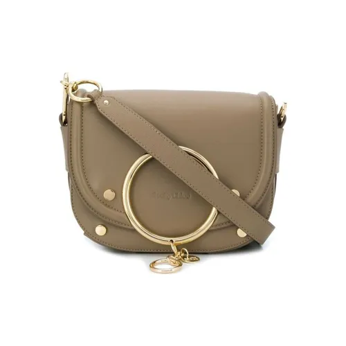 See By Chloe Сумка через плечо из кожи женская серая