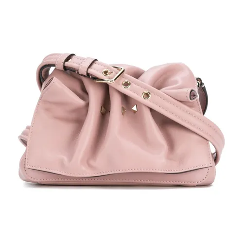 Valentino Кожа Сумка через плечо Женская Розовая