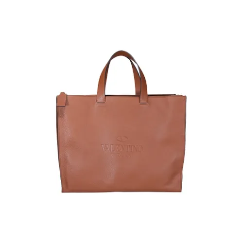 Valentino Коровья кожа Тоут Сумка Сумка для покупок Сумка на плечо Женская Коричневая