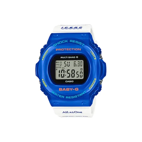 CASIO Малыш G Коллекция Солнечный Кварцевый Механизм Часы Женские Синий Циферблат