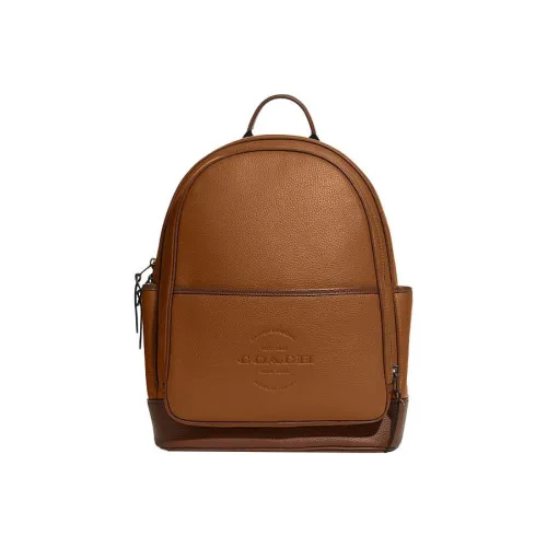 COACH Thompson Кожа Рюкзак Большой Мужской Коричневый