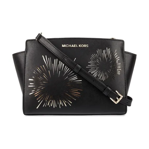 MICHAEL KORS Selma Кожа Сумка через плечо Маленькая Женская Черная