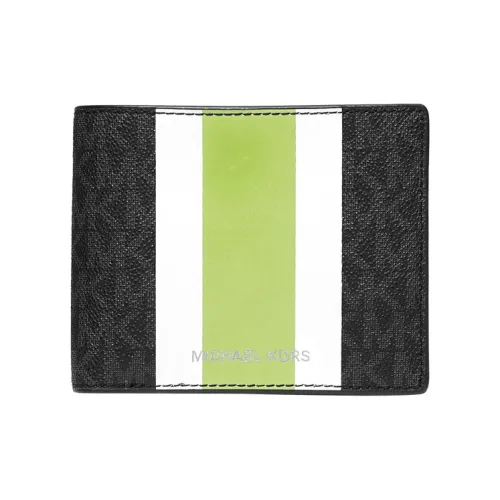MICHAEL KORS Hudson Карман для карт и кошелек из искусственной кожи мужской черный и лимон