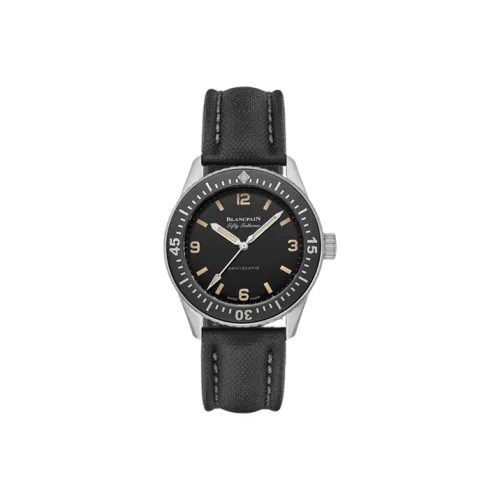 BLANCPAIN FIFTY FATHOMS Автоматический Механический Часы Мужские Циферблат 38 мм Черный Нержавеющая Сталь Корпус