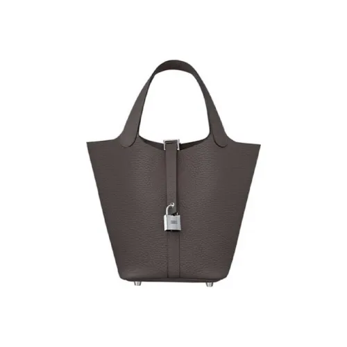 HERMES Picotin Lock Сумка из кожи Taurillon Clemence Корзина Сумка-ведро Сумка через плечо Сумка для женщин