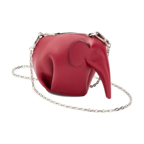 LOEWE Коровья кожа Little Слон Сумка Ручная Сумка через плечо Женская Красная