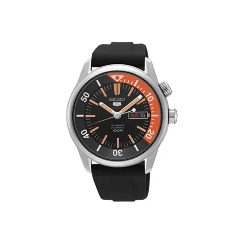 SEIKO Автоматический Механический Часы Мужские Черные