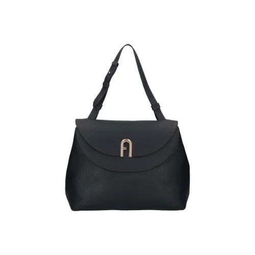 Furla Primula Кожа Тоут Сумка Сумка для покупок Сумка Сумка через плечо Женская Черная