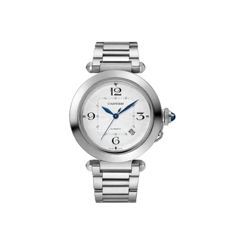 Cartier Часы Pasha De Cartier 41 Мм, Механизм С Автоматическим Подзаводом, Сталь, Два Сменных Браслета: Металлический Браслет И Ремешок Из Кожи Аллигатора