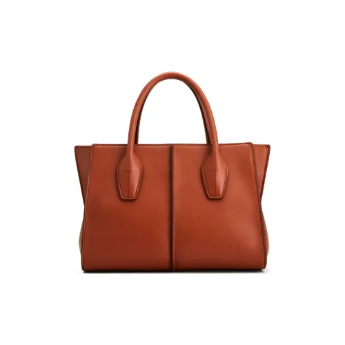 TOD'S Сумка из коровьей кожи Маленькая Женская Оранжевая Красная