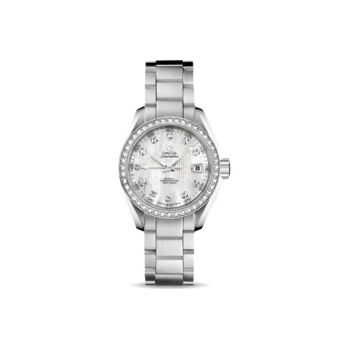 OMEGA Автоматический Механический Movement Женские AQUA TERRA 150 метров Часы 30MM Белый