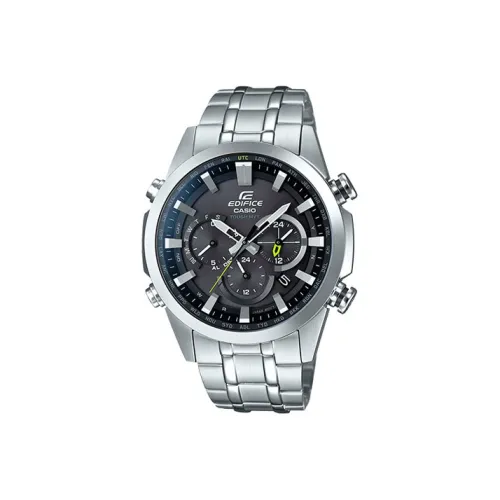 CASIO EDIFICE Collection Кварцевый механизм нержавеющая сталь ремешок часы для мужчин черный циферблат