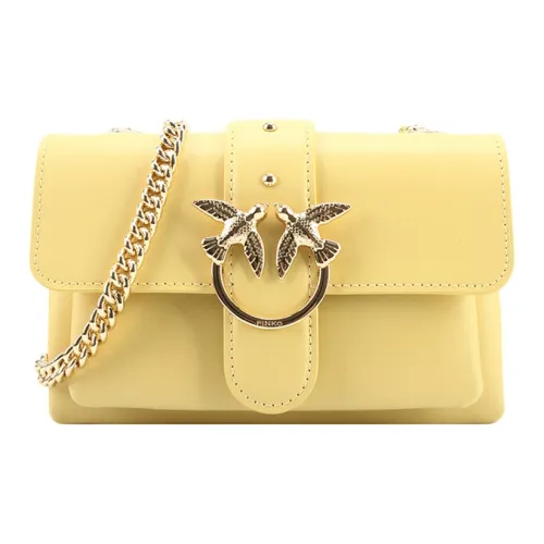 PINKO Кожа Портативная Сумка через плечо Сумка на плечо Женская Желтая