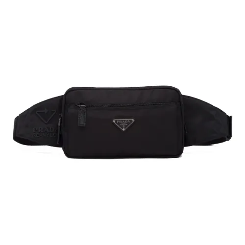 PRADA Saffiano Кожа Сумка через плечо Sling Сумка Мужская Черная