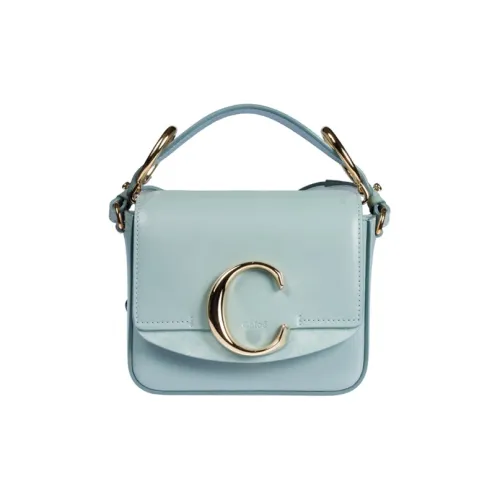 Chloe Chloé сумки Коровья кожа Сумка Мини Женская Светло-синяя
