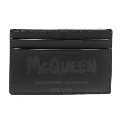 Alexander McQueen Кожа Держатель для карт Мужской Черный