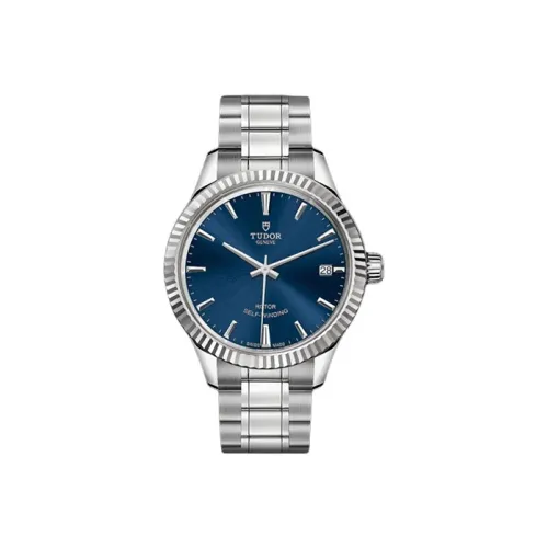 TUDOR Автоматический Механический Movement Женские Часы Wind Style Collection 34 мм Синие