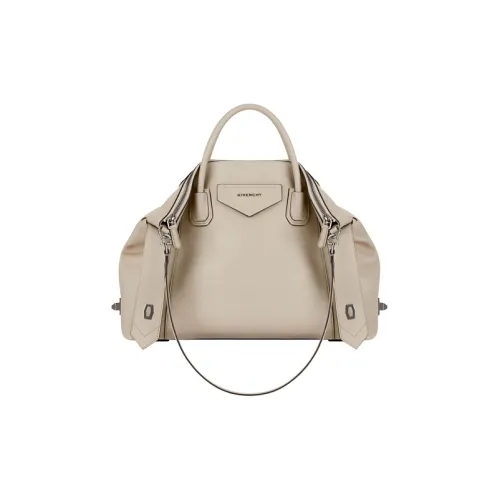 GIVENCHY Antigona Smooth Leather Bag Medium Women's Beige