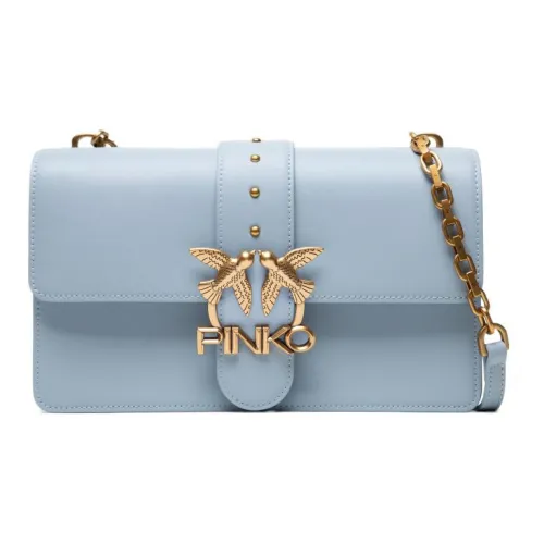 PINKO SIMPLY Сумка через плечо из кожи сумка на плечо женская светло-синяя