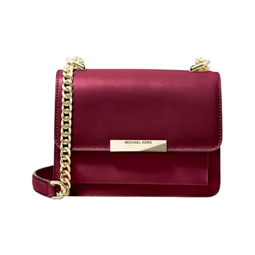 MICHAEL KORS Нефритовая кожа через плечо сумка маленький женский бордовый