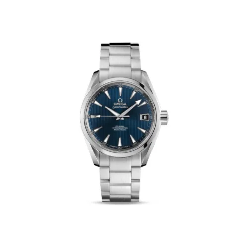 OMEGA Автоматический Механический Часы Мужские AQUA TERRA 150 метров, 38,5 мм, Синий