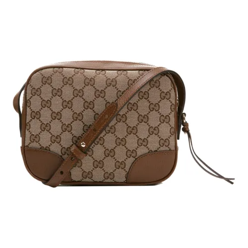 GUCCI Canvas с кожаными вставками сумка Camera сумка через плечо женская