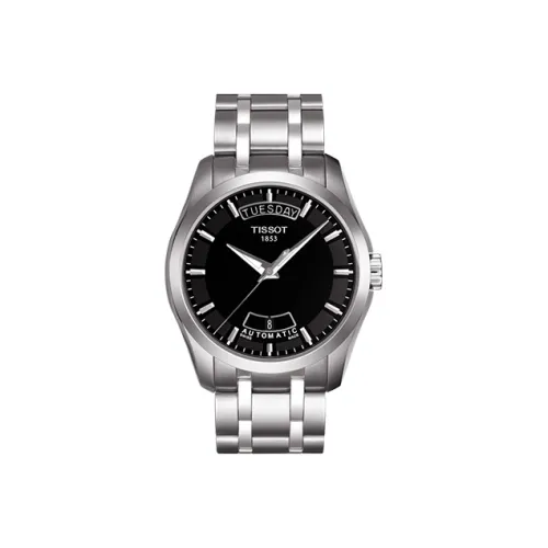TISSOT Автоматический Механический Механизм Мужские Часы Kutu Collection 39 мм Черные
