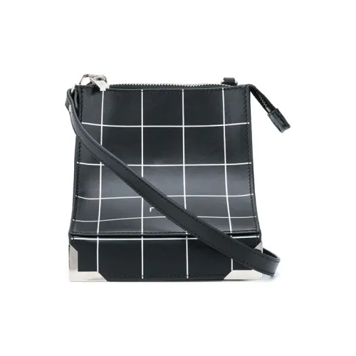 A COLD WALL* Сумка через плечо из натуральной кожи унисекс черного цвета