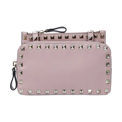 Valentino Кожа Сумка через плечо Женская Розовая