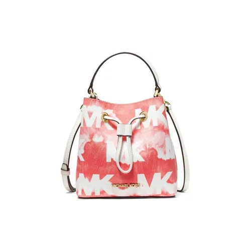MICHAEL KORS Suri Холст Ведрообразная Сумка Сумка через плечо Сумка через плечо Маленькая Женская Арбузно-красная