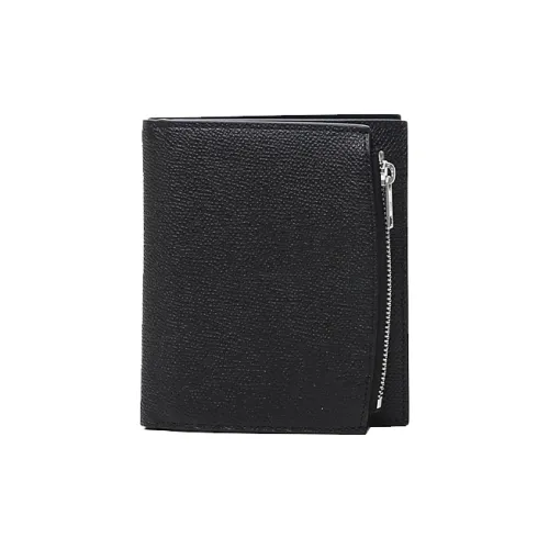 Maison Margiela Держатель для карт из коровьей кожи кошелек для мужчин черный