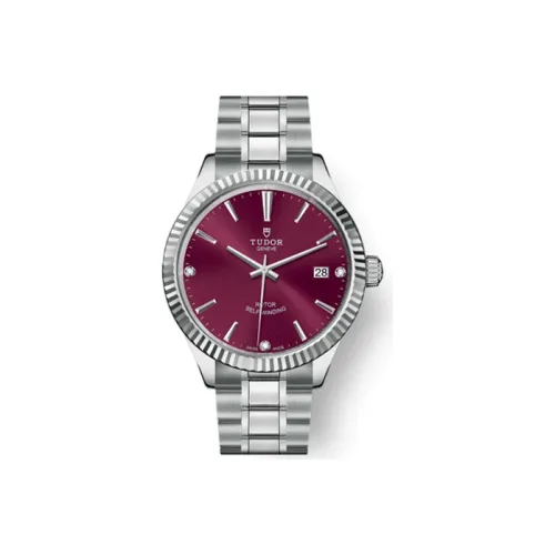 TUDOR Wind Style Collection Автоматический Механический Механизм Мужские Часы Часы 38 мм Красный Циферблат Часов