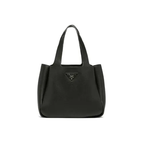 PRADA Сумка-тоут из кожи сумка для покупок женская черная