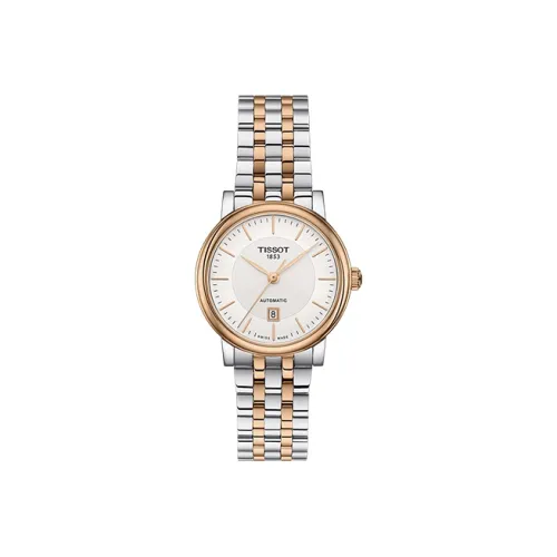 Tissot Автоматический Механический Movement Женские Carson Elite Series Часы 30MM Белые