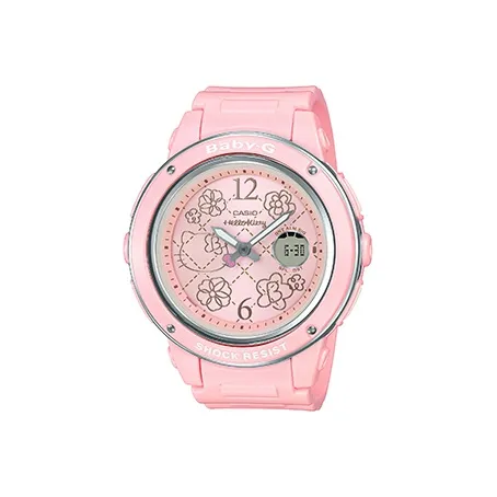 CASIO Baby G × Hello Kitty 45th Anniversary Limited Edition Collaboration Кварцевый механизм Смольный ремешок
